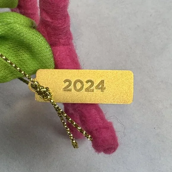 Hyde & Eek! Glitter Featherly Friends Halloween Bird Neon Pink 80's Skeleton NEW - Picture 8 of 12